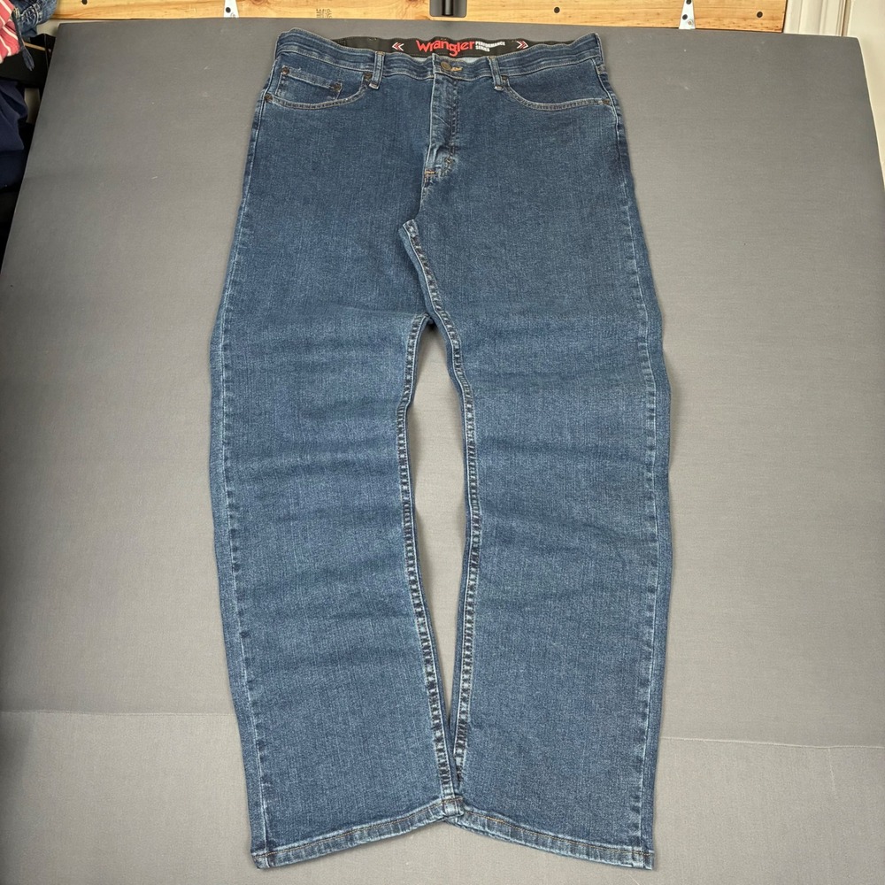 Wrangler Performance Series Dark Wash Straight Leg Jeans Men's Size 36x32